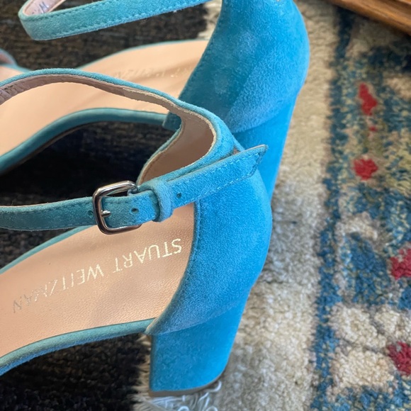 Stuart Weitzman block heel turquesa 8.5 - Picture 11 of 13
